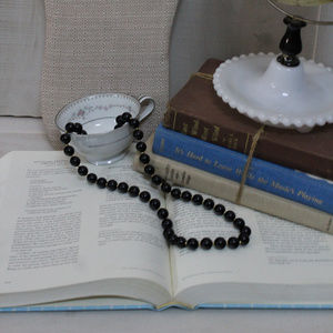 Vintage Black and Gold Necklace Art Deco